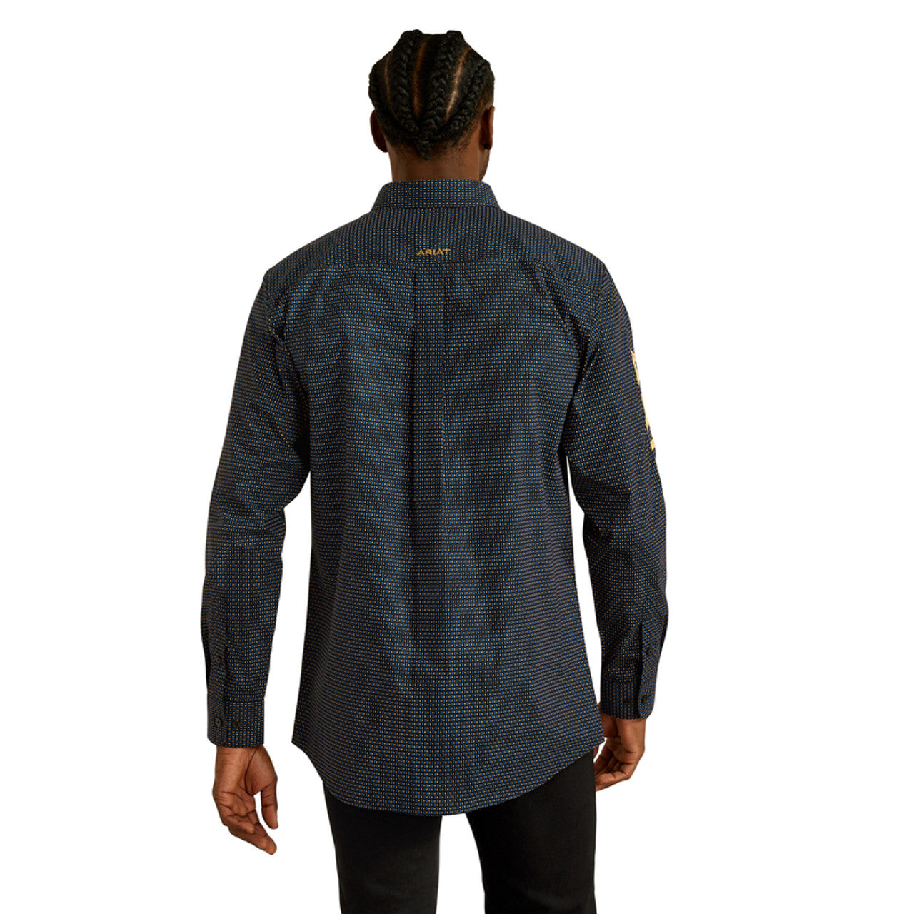 ARIAT TEAM PORTLAND FITTED DARK BLUE - MENS SHIRT - 10062254