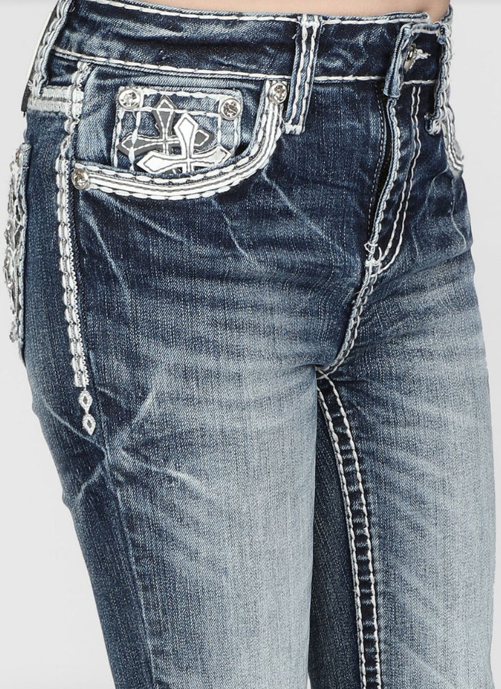 Girls Youth Answer Me Denim Jeans