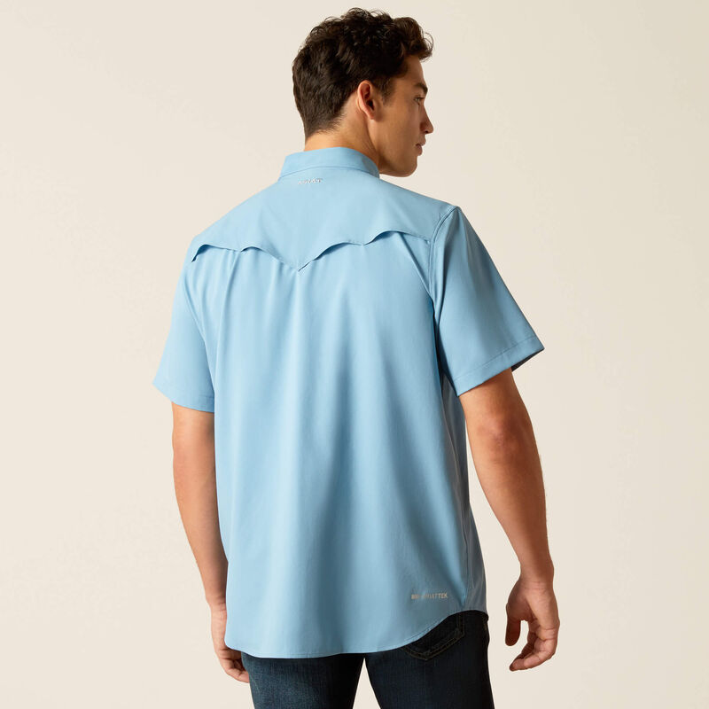 Camisa ARIAT Venttek Western Blue Dawn SS