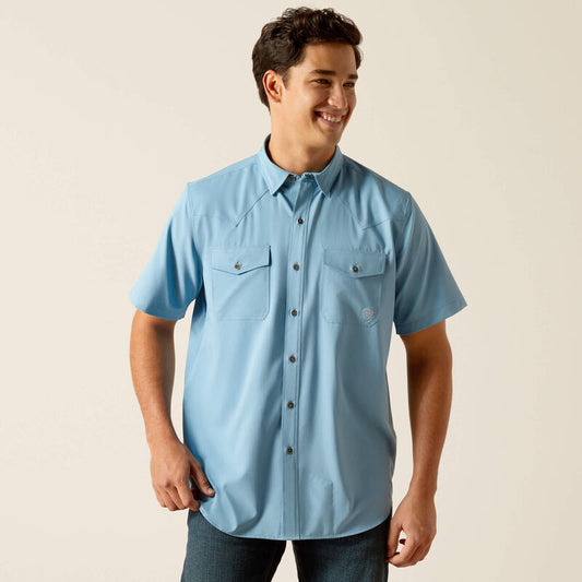 Camisa ARIAT Venttek Western Blue Dawn SS