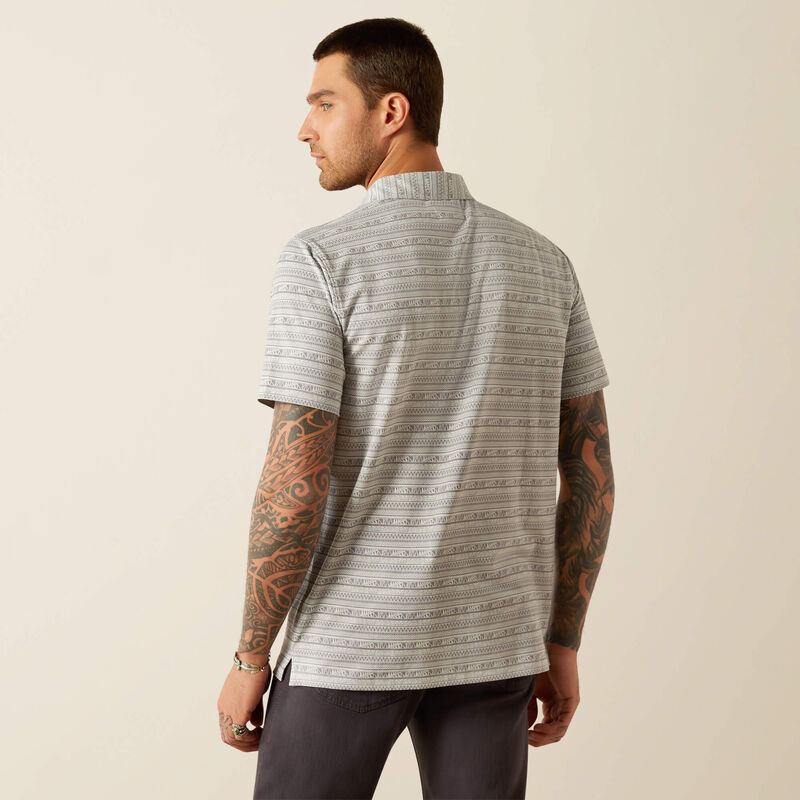 ARIAT Retro Grey SS Polo