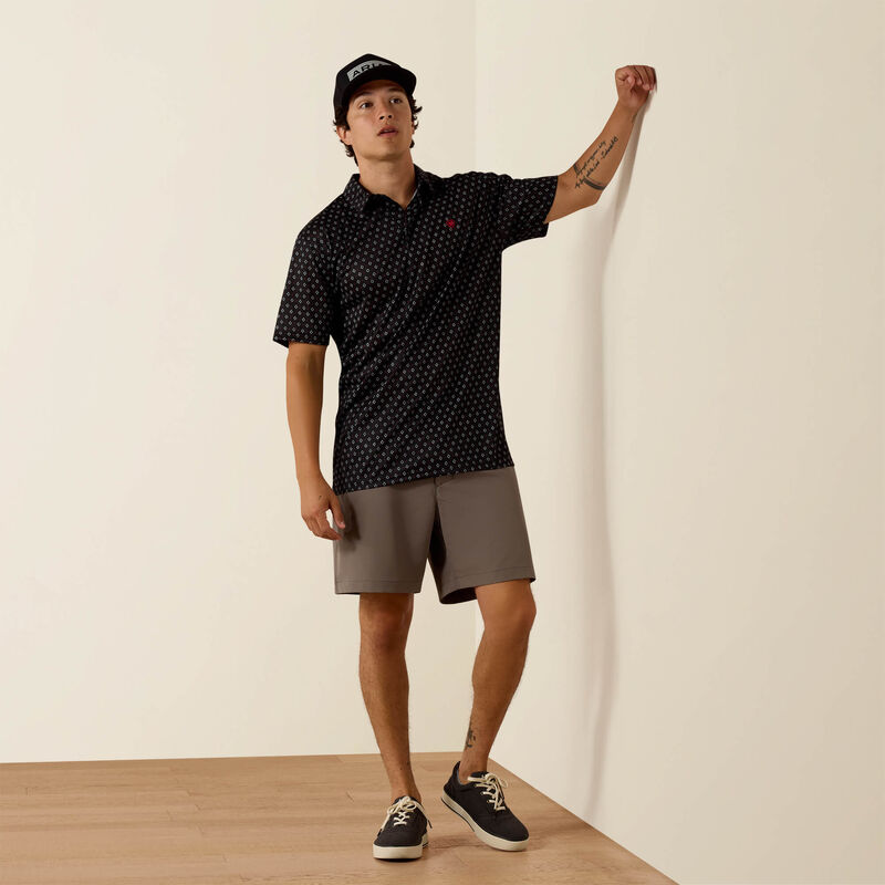 Ariat Men's All Over Print Polo - Big and Tall
