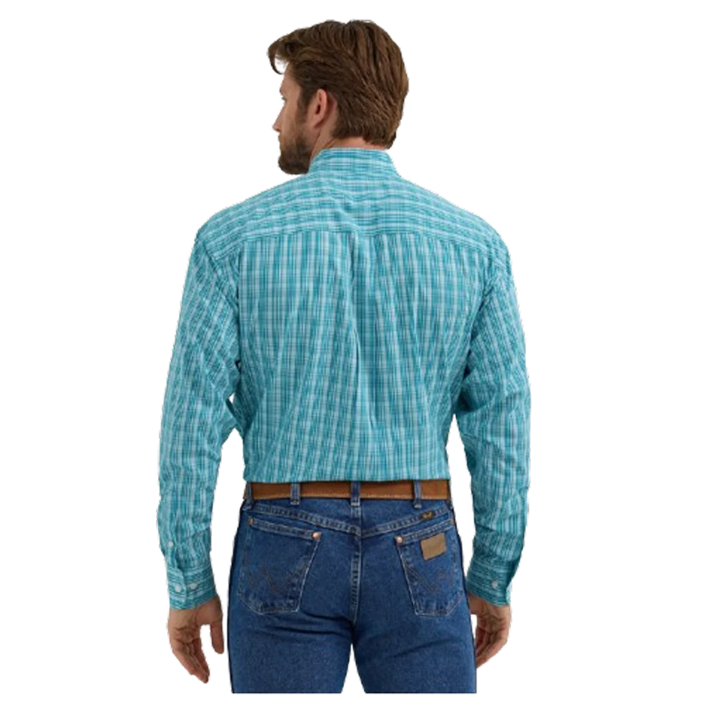Wrangler Men's Long Sleeve Western Button Down Shirt