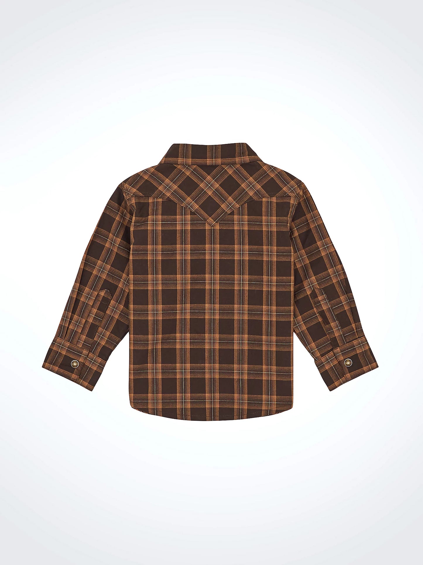 Little Boy's Long Sleeve Plaid Western Snap Shirt