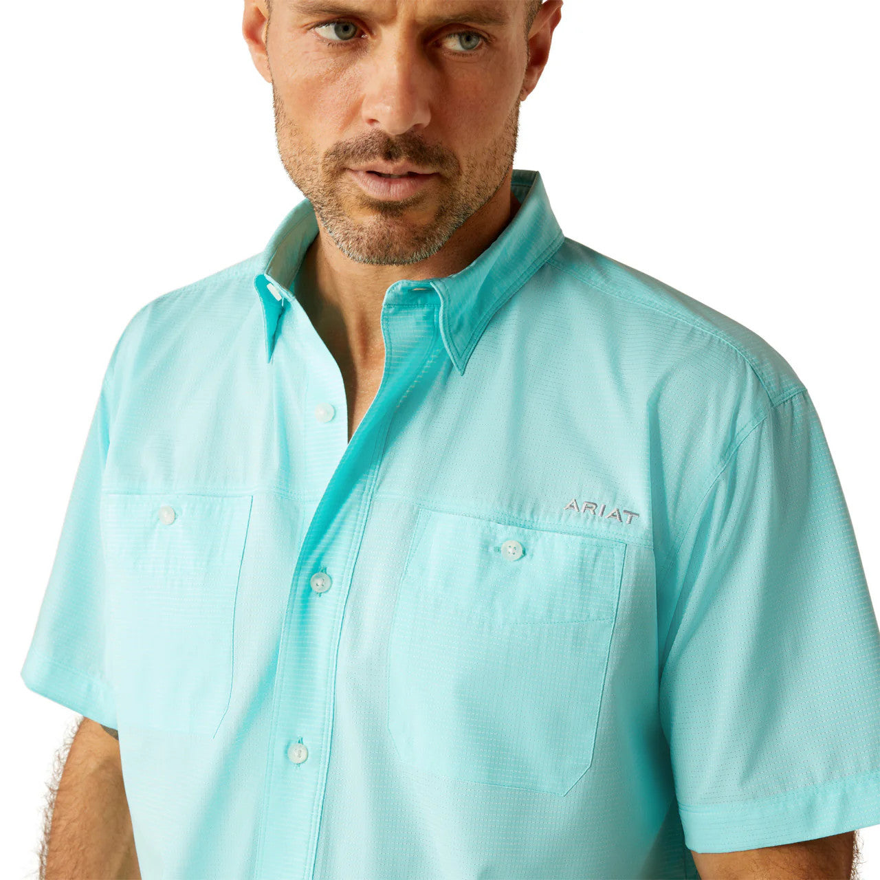 Camiseta Ariat Tek 360 Airflow Azul Radiante de Manga Corta