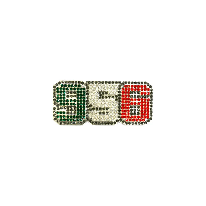 Iced MX 956 Silver Hat Pin
