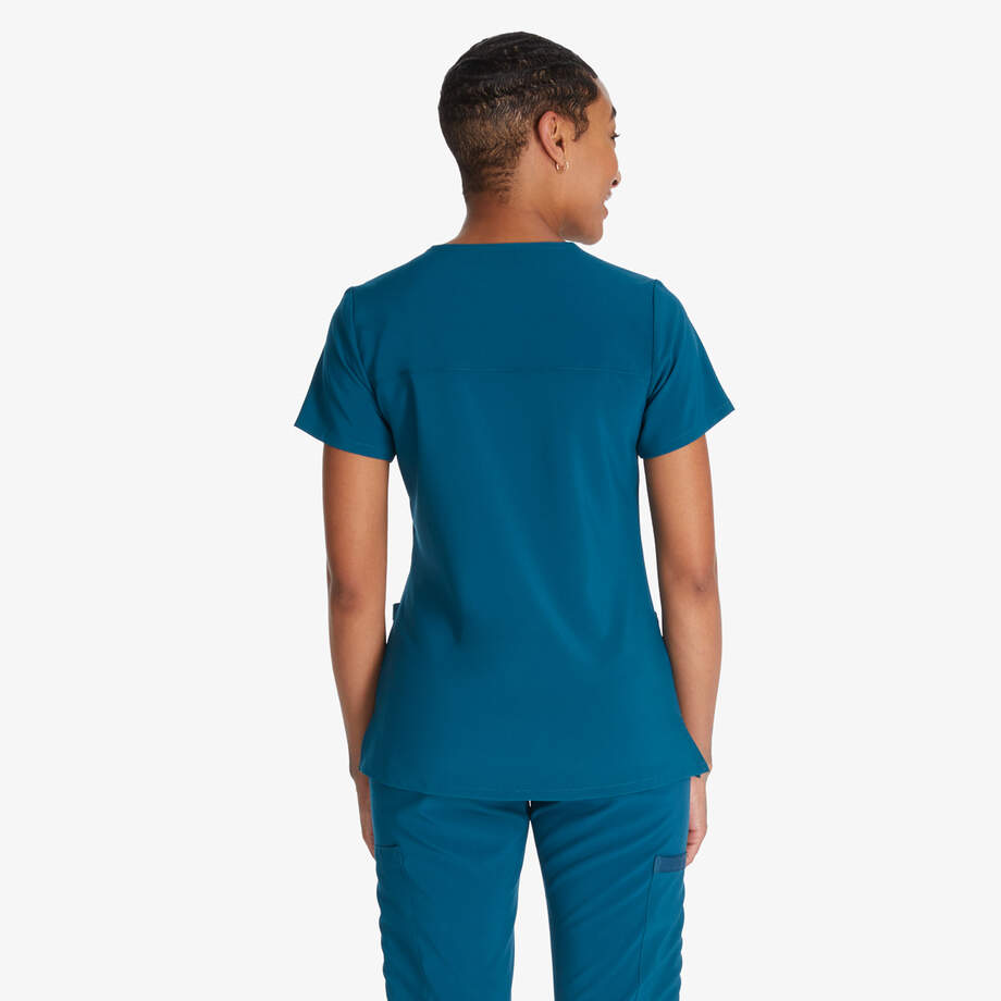 Women's EDS Essentials Mock Wrap Scrub Top
