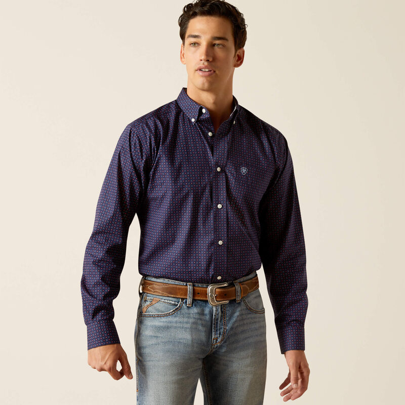 Ariat WF Wells FTD Peacoat LS SHRT