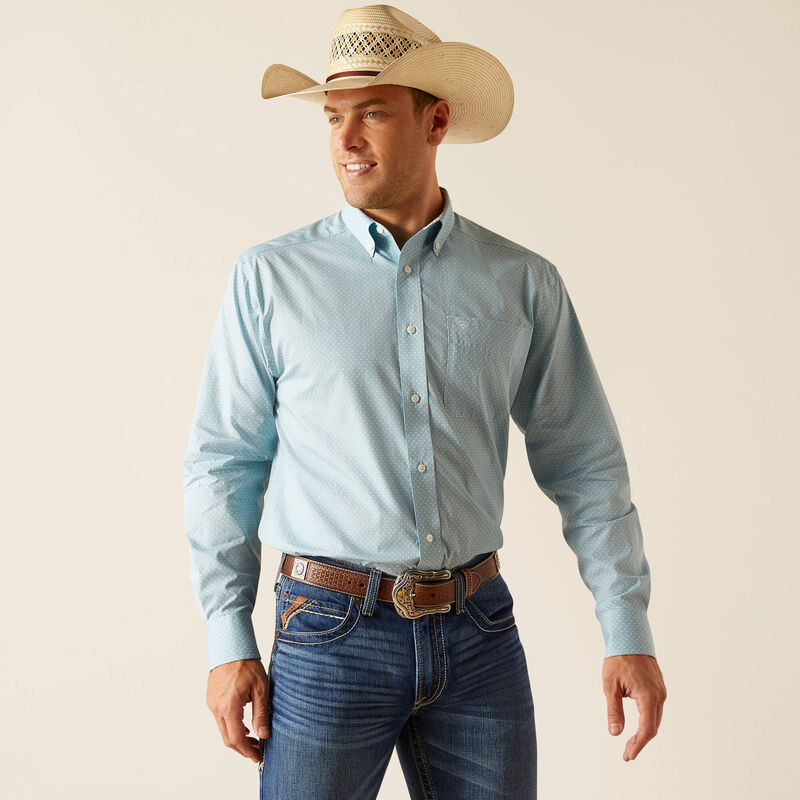 Ariat WF Ian Porcelain Blue SS SHRT