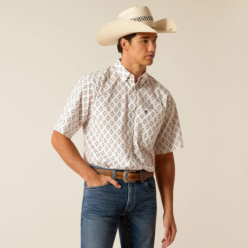 Ariat Terrance White SS SHRT