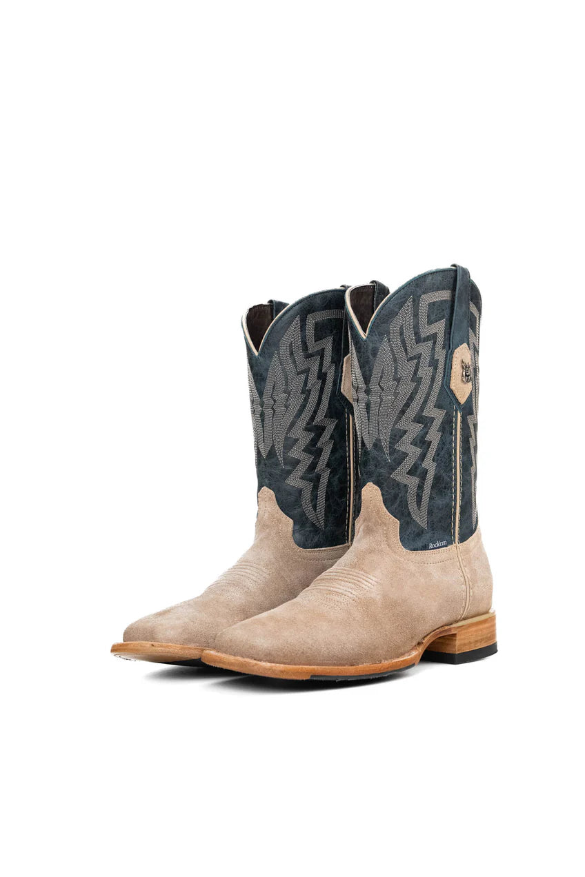Rock'Em Maverick Roughout Square Toe - Tan