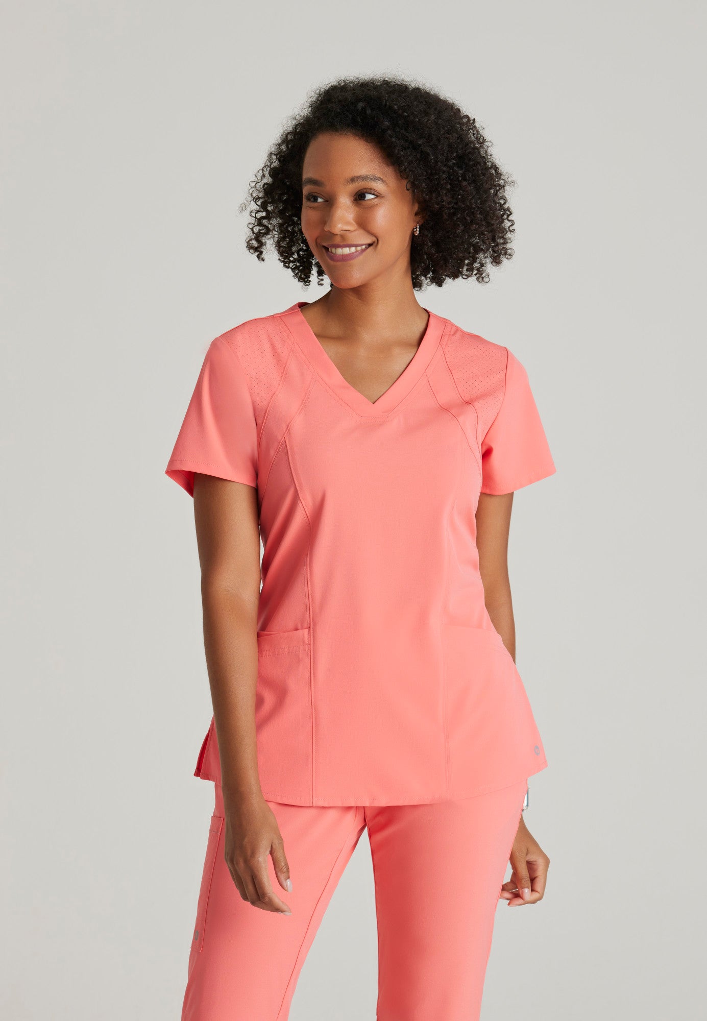 Racer 4-Pocket V-Neck Scrub Top - Seasonal Colors