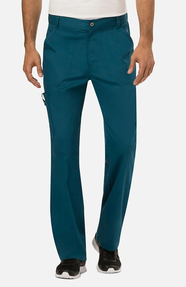 Cherokee Men's Zip Fly Cargo Scrub Pant