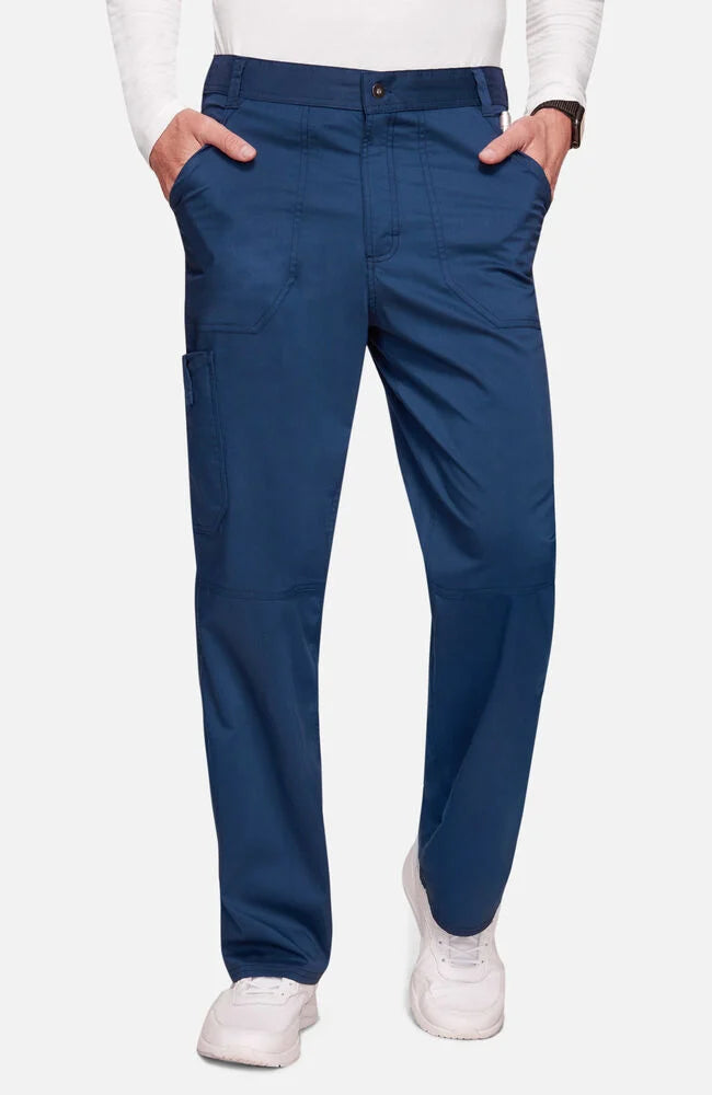 Cherokee Men's Zip Fly Cargo Scrub Pant