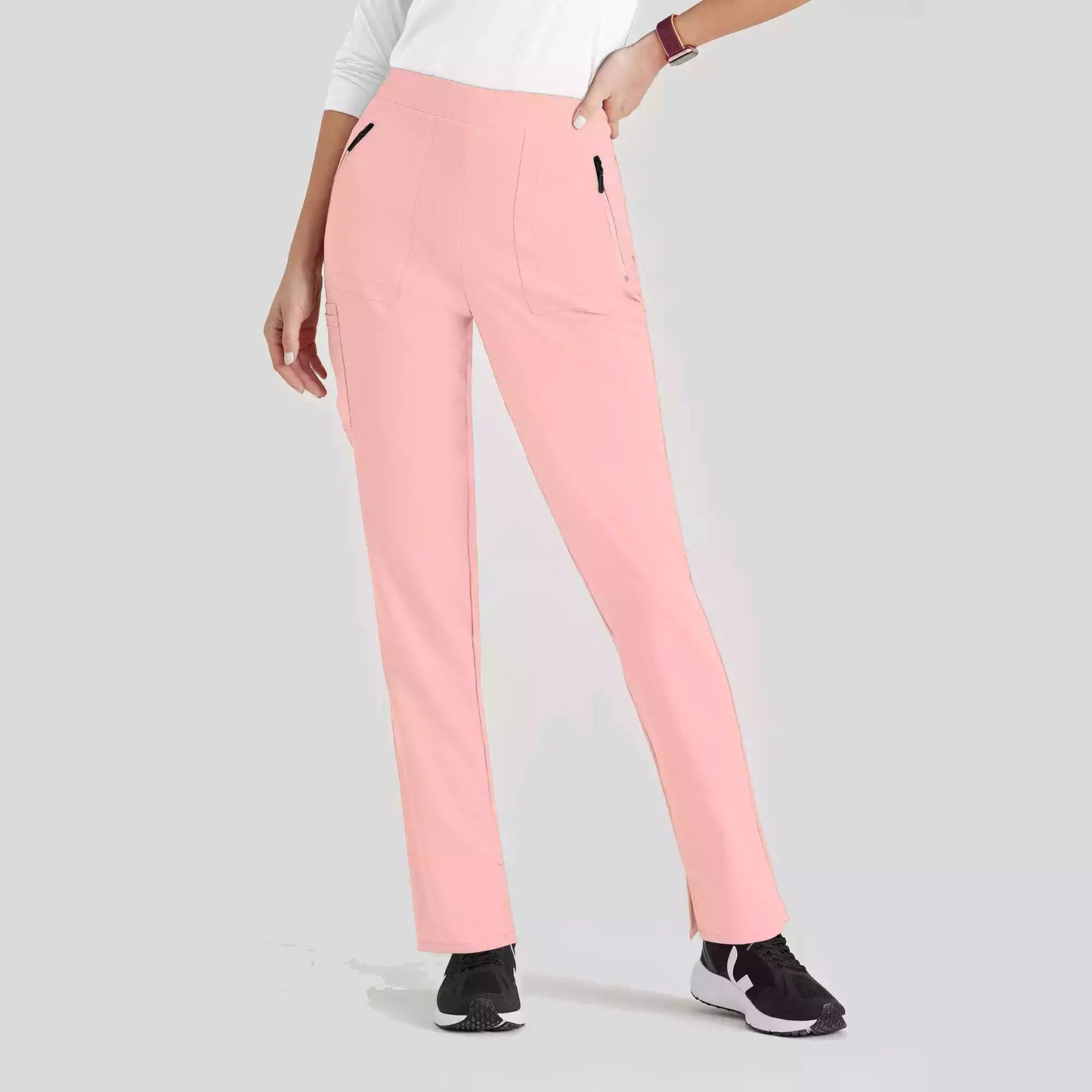 Purpose 5-Pocket High-Rise Tapered Leg Scrub Pant - Seasonal Colors