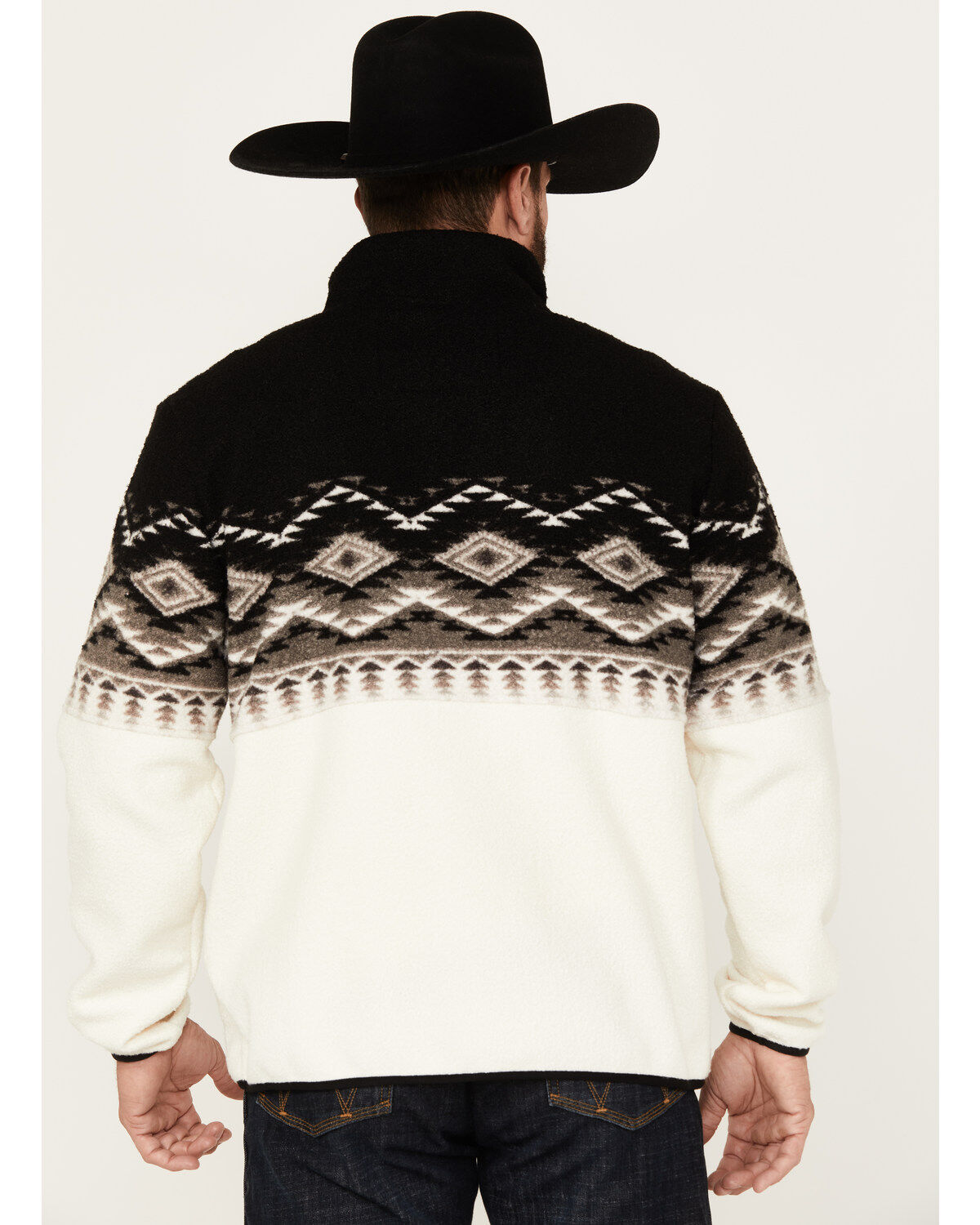 **FINAL SALE** Powder River Outfitters by Panhandle Men's Southwestern Print Zip Pullover