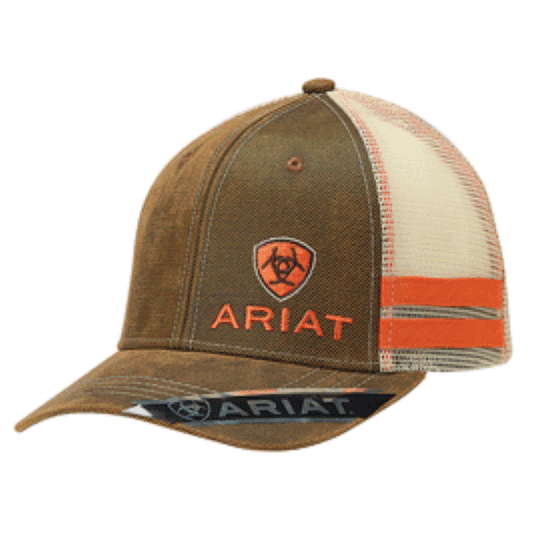 Ariat Men’s Ball Cap Brown/Orange