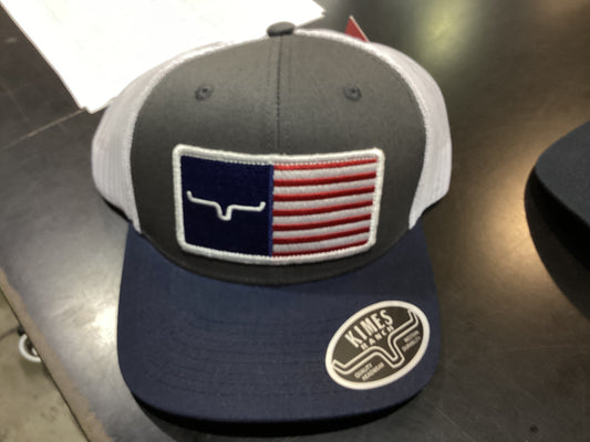 KIMES RANCH American Trucker Charcoal Cap