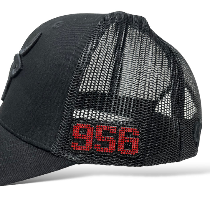 Iced Red/Black 956 Hat Pin
