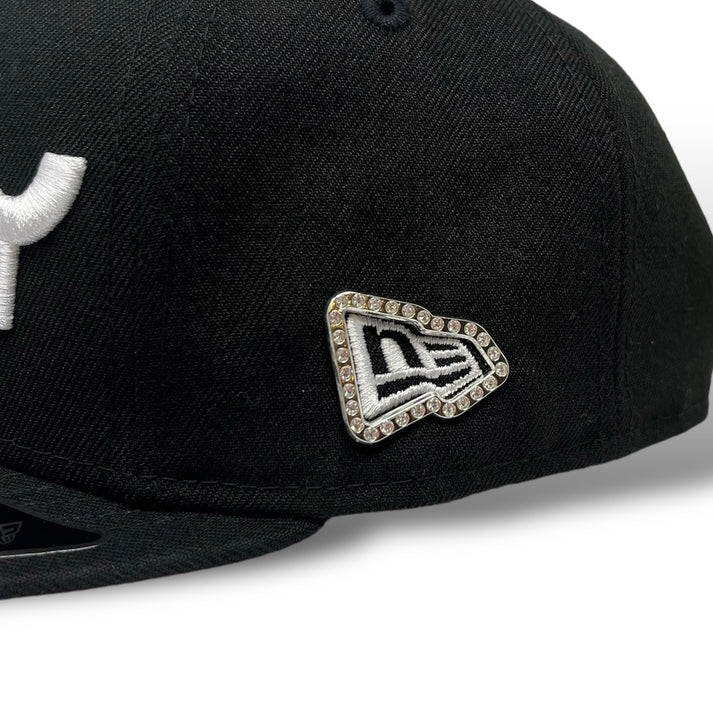 Iced Out New Era Frame Hat Pin - Silver