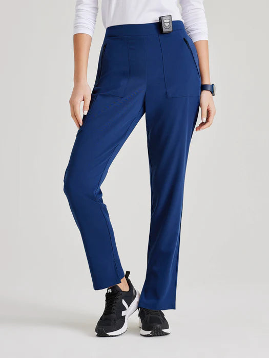 Purpose 5-Pocket High-Rise Tapered Leg Scrub Pant - Seasonal Colors