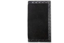 3D Mens Rodeo Style Wallet Roughout Buck Lace Black