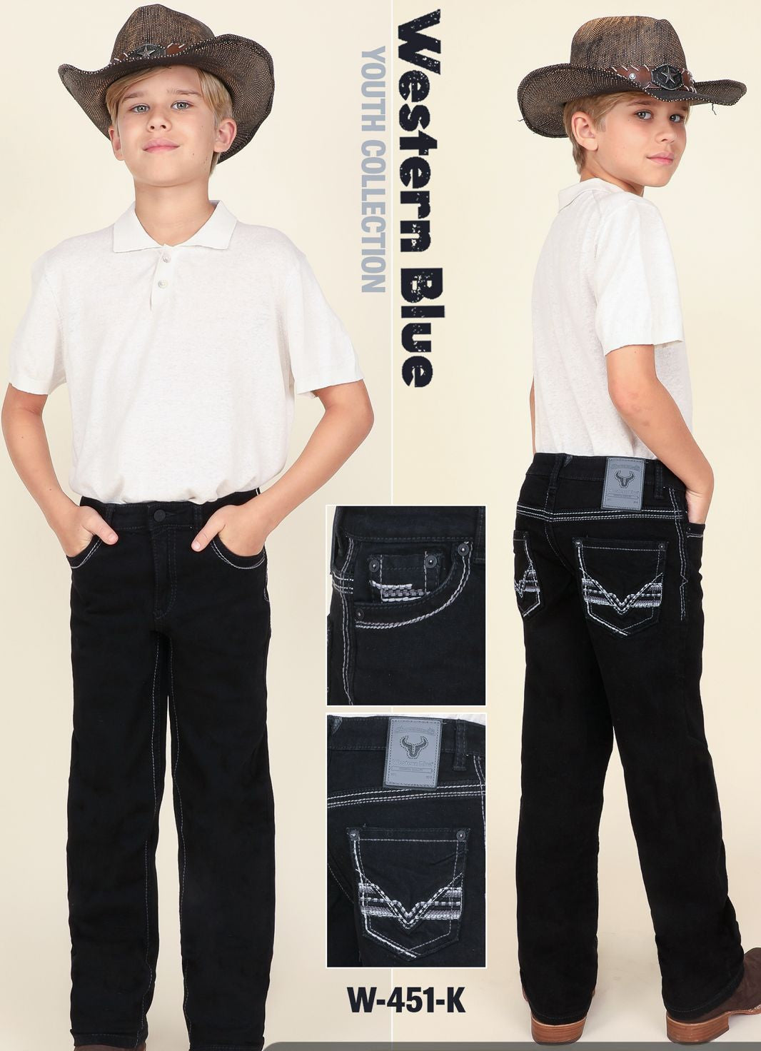 Youth Western Blue Jeans