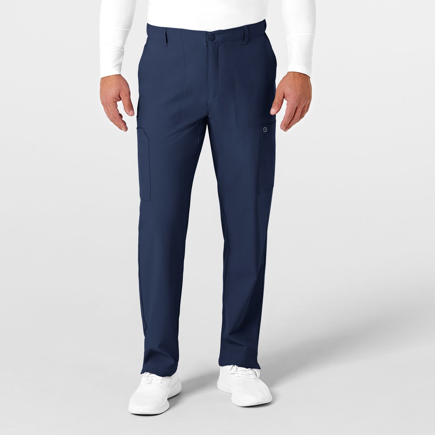 Men's Flat Front Cargo Scrub Pant
