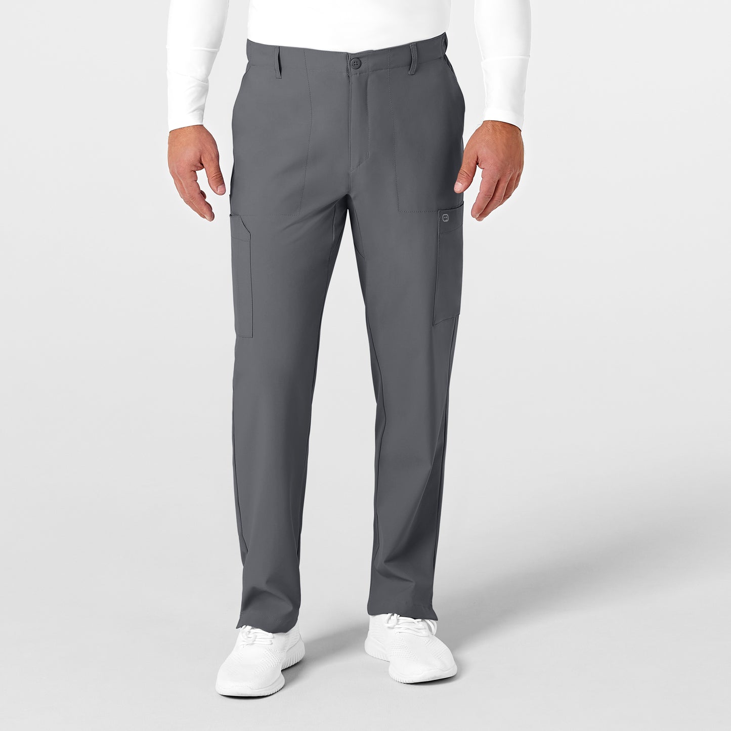 Men's Flat Front Cargo Scrub Pant