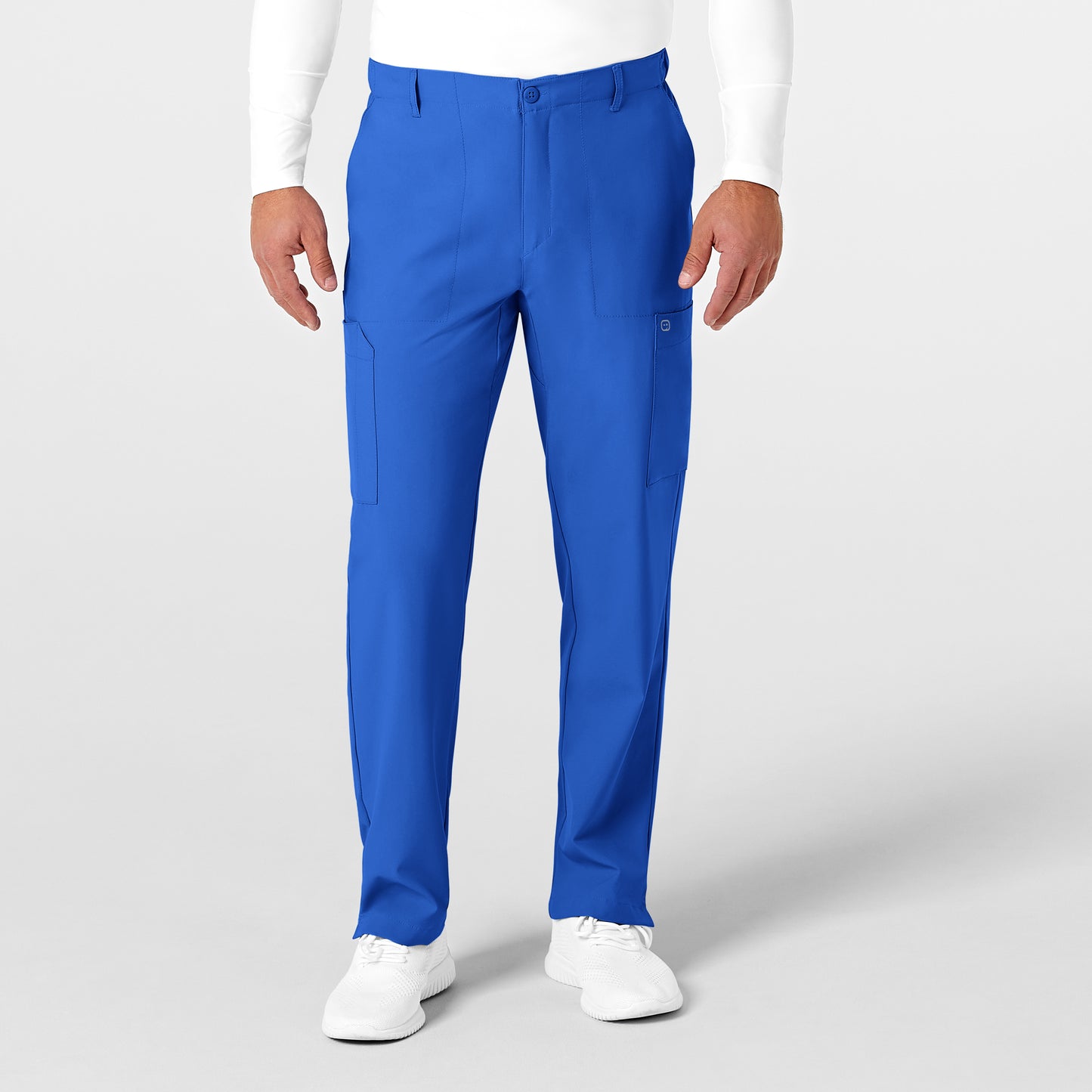 Men's Flat Front Cargo Scrub Pant