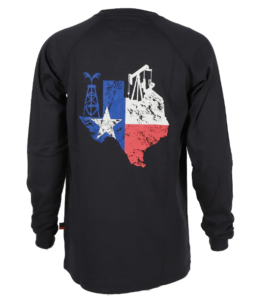 Forge Fr Men's Graphic Printed Navy Long Sleeve T-shirt