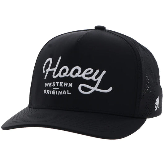 "OG" Hooey Hat Black w/White Stitching