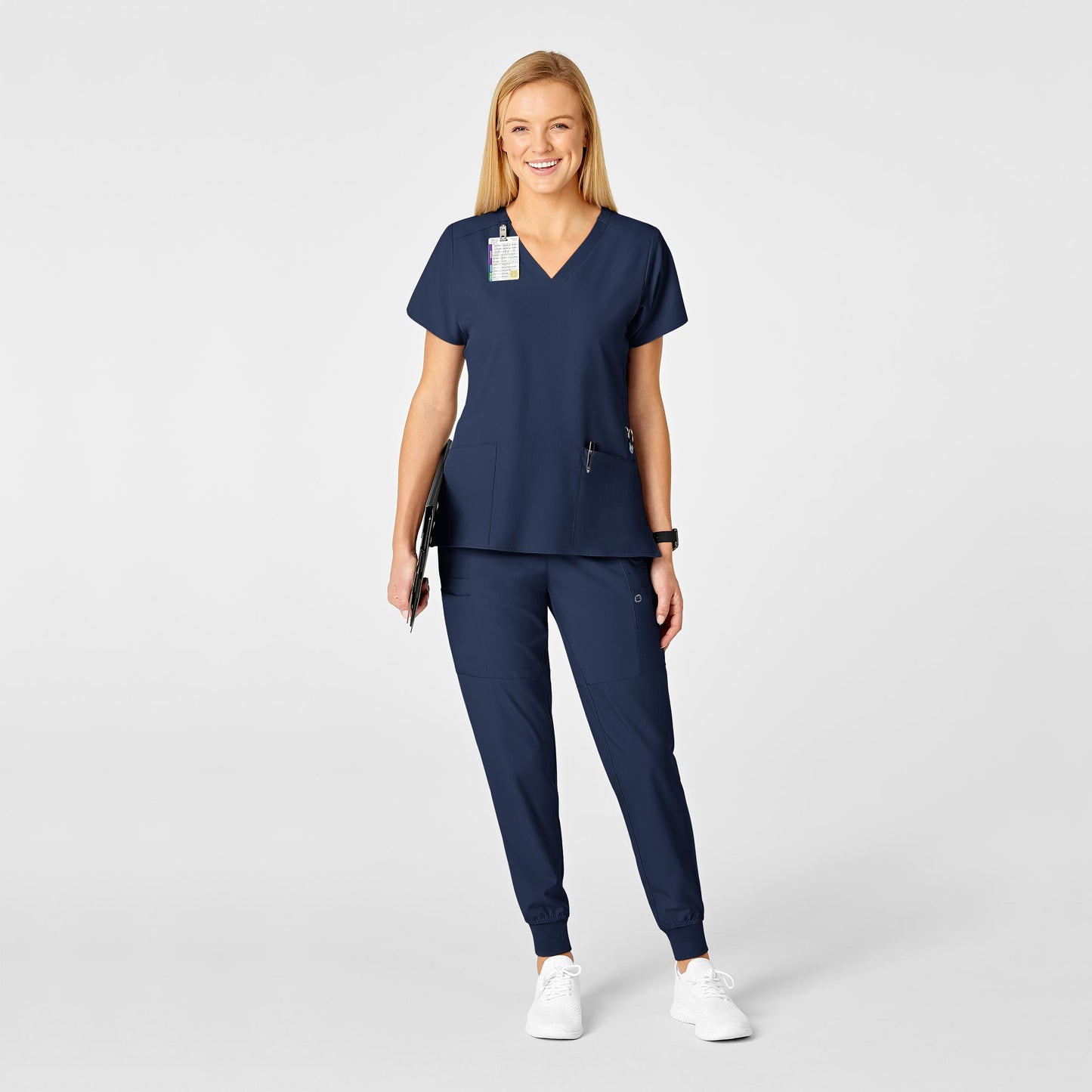 W123 Flex Back Stylized V-Neck