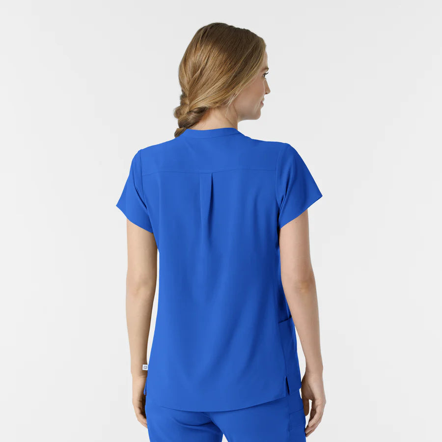 RENEW Women's Mandarin Collar Scrub Top
