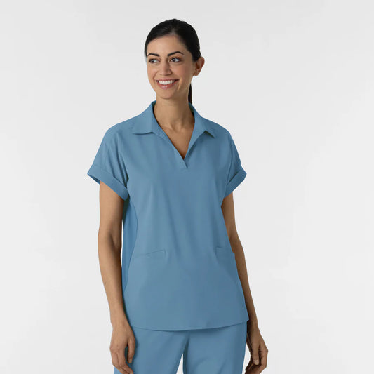 RENEW Women’s Flex-n-Reach Collar Scrub Top