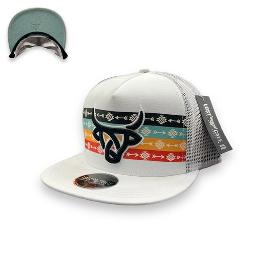 Lost Calf Hat - Arrow White Flat cap