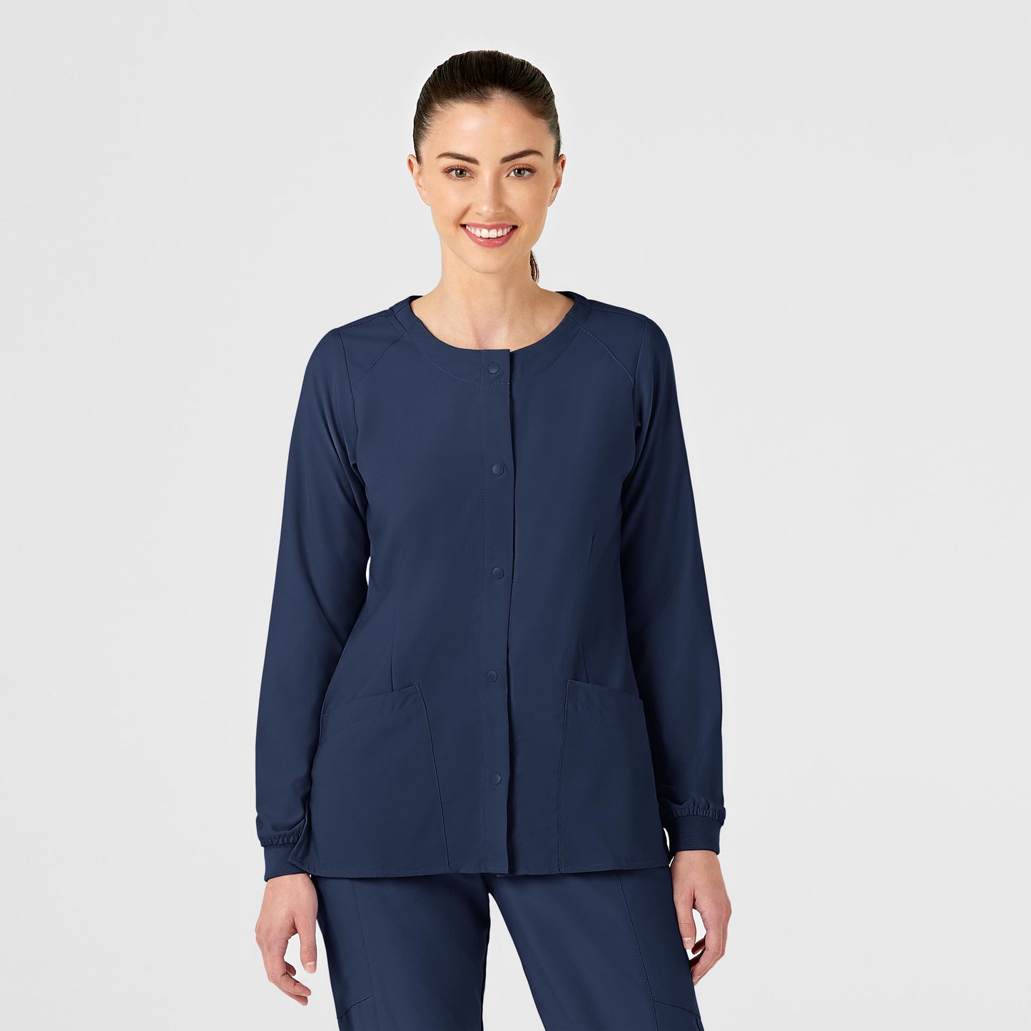**FINAL SALE** W123 Women's Crew Neck Warm Up Jacket