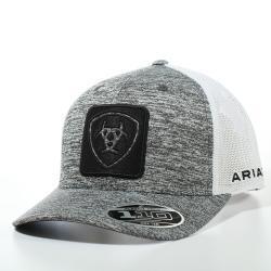 Gorra Ariat con logo cuadrado negro jaspeado GRY