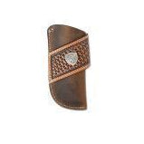 Ariat Mens Knife Sheath Vertical Basketweave Sunburst Tabs Brown