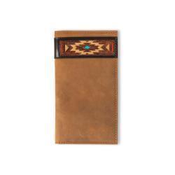 ARIAT RODEO SOUTHWEST LIGHT BROWN CHESNUT AZTEC WALLET