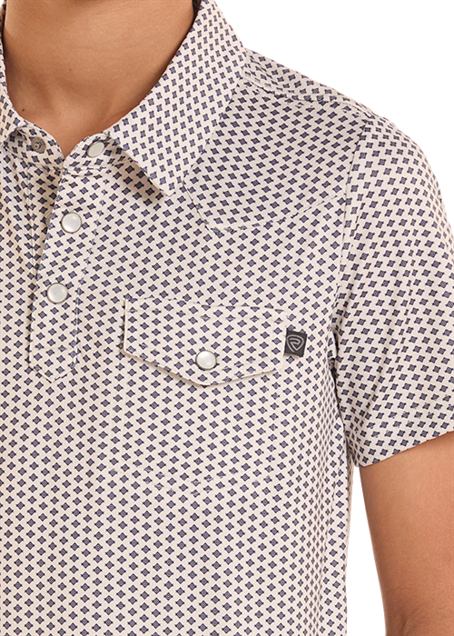 Rock & Roll Geo Core Western Vented Polo
