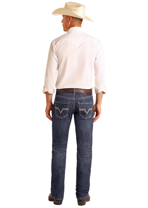 Rock&Roll Rope Stitch Dark Vintage Rifle Skinny