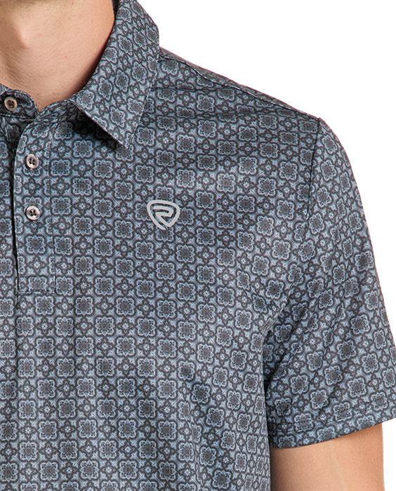 Rock&Roll Medallion Print Polo