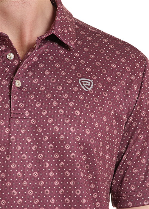 Rock & Roll Geo AllOver Printed Polo