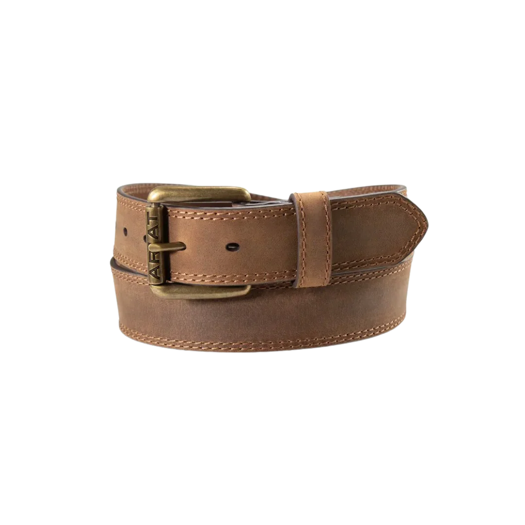 Ariat Work Men’s Brown Double Stitched Belt