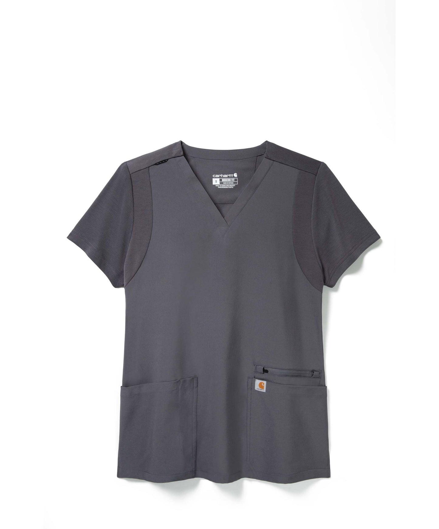 Carharrt Force Cross-Flex Women's Flex Panel V-Neck Scrub Top Lavender Mist