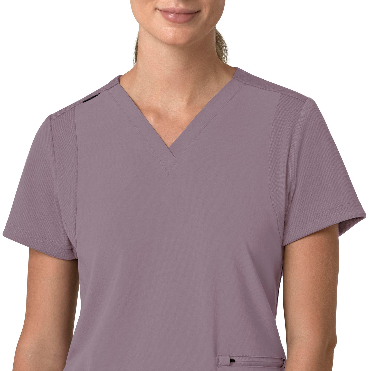 Carharrt Force Cross-Flex Women's Flex Panel V-Neck Scrub Top Lavender Mist