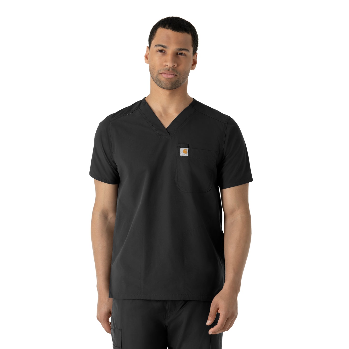 Force Essentials Men's V-Neck Shirttail Scrub Top