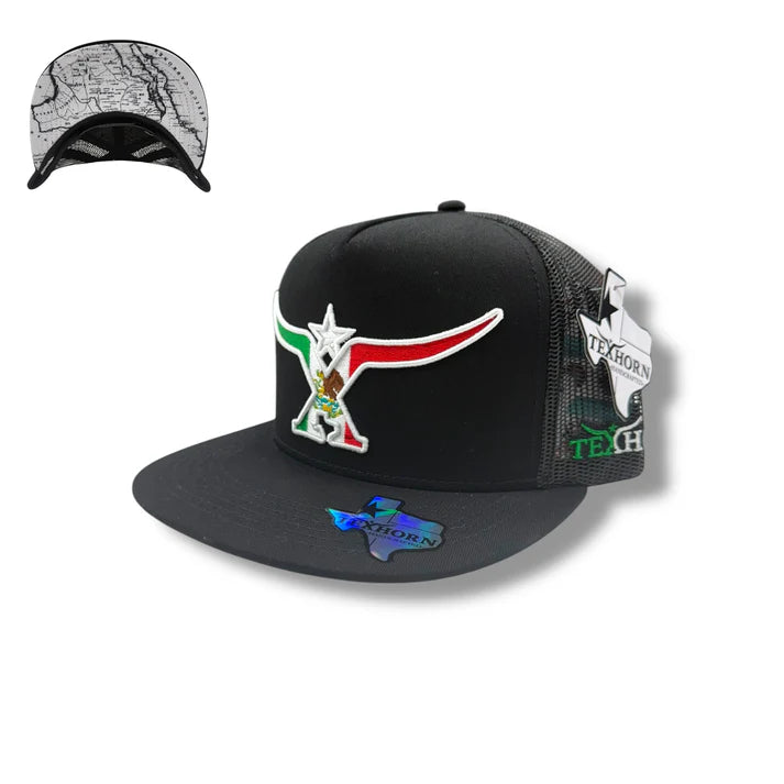 TEXHORN HAT - BLACK MEXICO LONGHORN