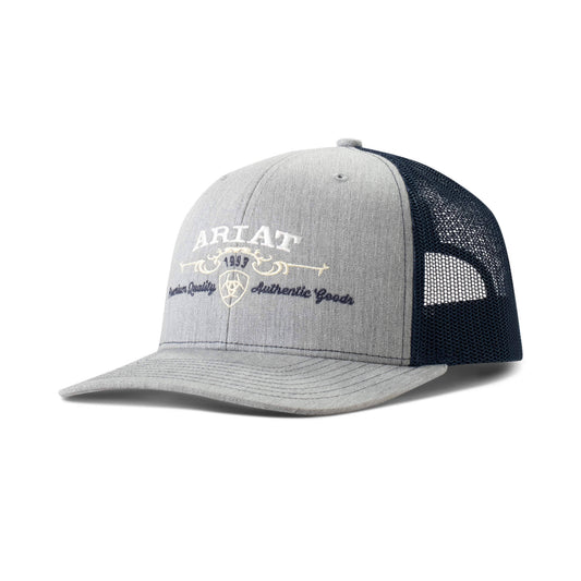 Ariat Emb Logo GRY/NAV Cap